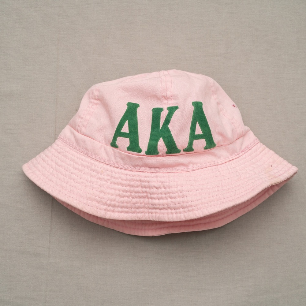 Vintage 70s 80s AKA Alpha Kappa Alpha Pink Bucket Hat Howard University Historic